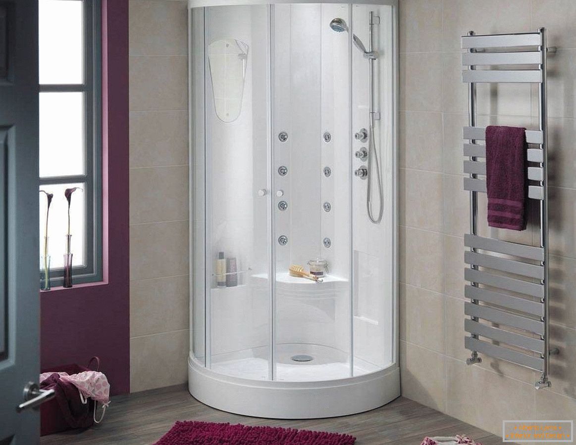 Sprchová kabina s hydromasáží a sedačkou