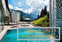 Velkolepý Tschuggen Grand Hotel ve švýcarských Alpách