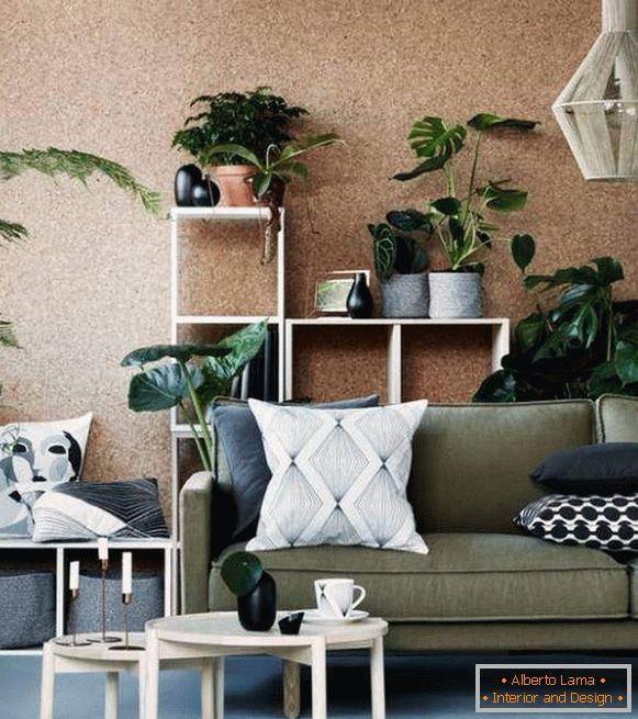Jarní interiér ve stylu minimalismu