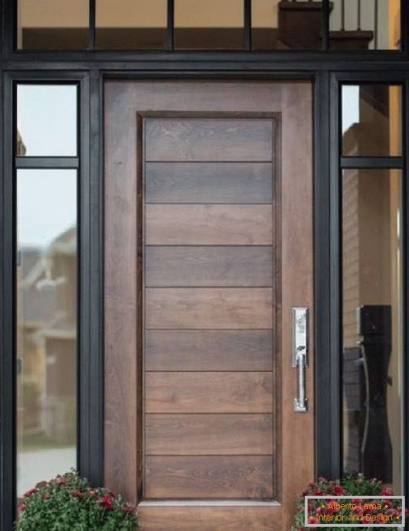 dřevěné vstupní dveře pro venkovský dům, foto 9