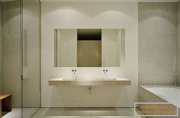 Minimalistický design koupelny