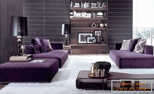 Moderní luxusní obývací pokoj