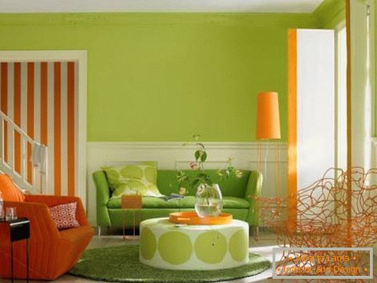 Návrh obývacího pokoje ve světlých barvách