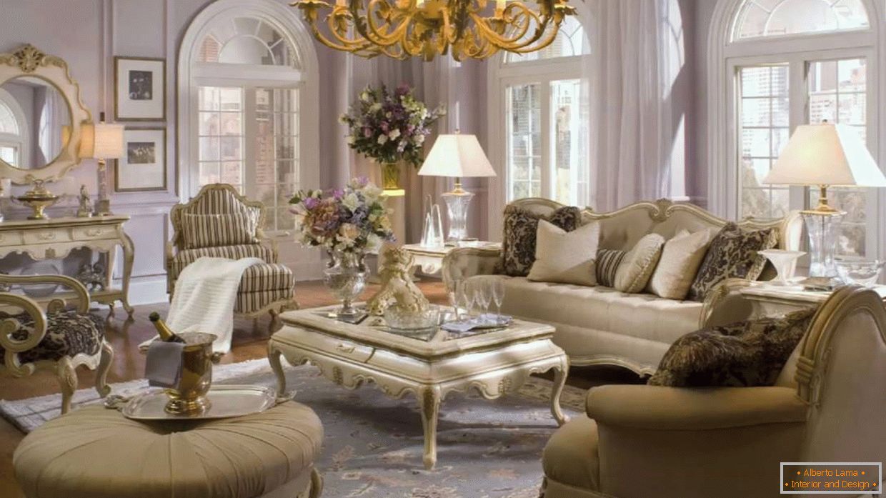 Obývací pokoj v klasickém stylu